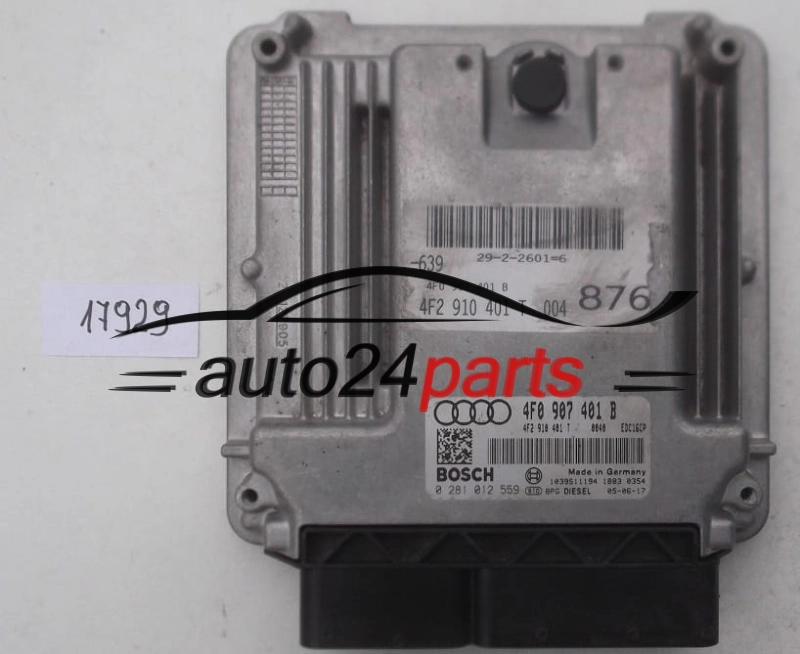AUDI A6 3.0 TDI BOSCH 0281012559, 0 281 012 559, 4F0907401B, 4F0 907 401 B, 4F2910401T, 4F2 910 401 T