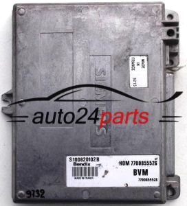 CENTRALINA DO MOTORE RENAULT ESPACE 2.0, SIEMENS S100820102 B, S100820102B, HOM7700855526, 7700855526