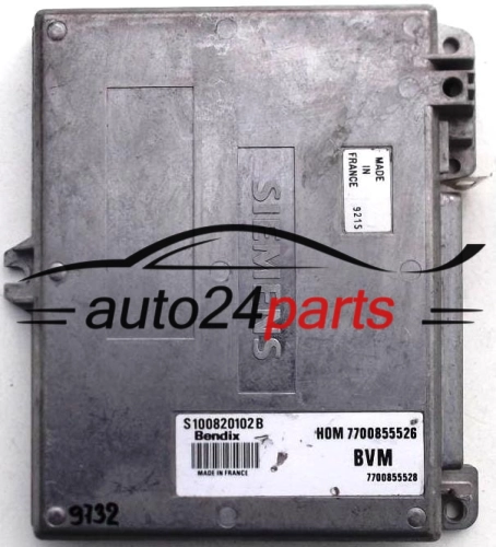 RENAULT ESPACE 2.0, SIEMENS S100820102 B, S100820102B, HOM7700855526, 7700855526