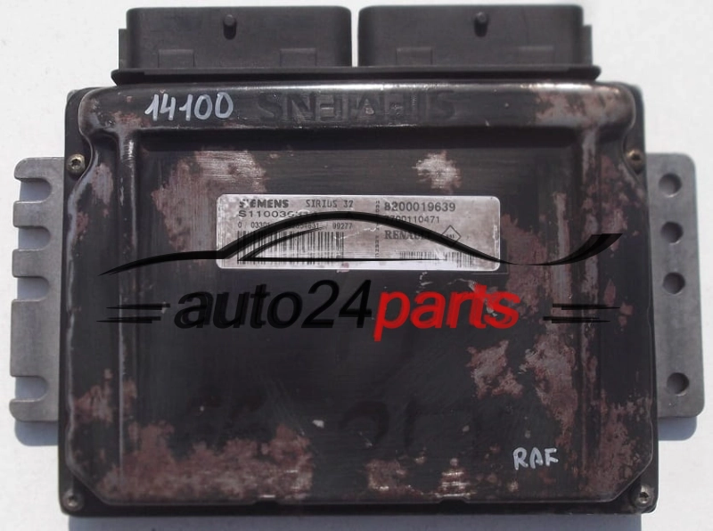 RENAULT CLIO SIEMENS S110036314 A, S110036314A, 8200019639, 7700110471