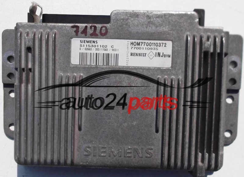 RENAULT CLIO MEGANE LAGUNA 1.6 S1 15301 102 C, S115301102C, HOM7700110372, 7700110935