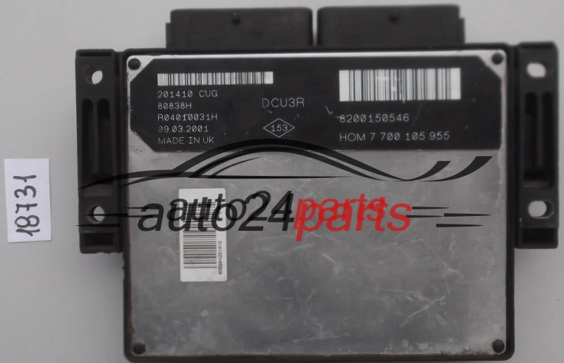RENAULT CLIO 1.9 D R04010031 H, R04010031H, 8200150546, 7 700 105 955, 7700105955