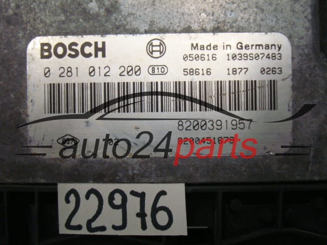 KOMPUTER STEROWNIK SILNIKA RENAULT MASTER MASCOTT 3.0 DCI BOSCH 0 281 012 200, 0281012200, 8200391957, 8200451679