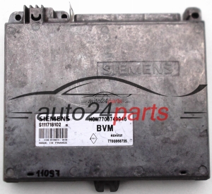 CENTRALINA DO MOTORE RENAULT CLIO 1.4, SIEMENS S111718102 B, S111718102B, HOM7700749946, 7700749946