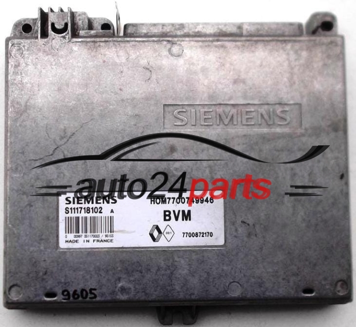 RENAULT CLIO 1.4, SIEMENS S111718102 A, S111718102A, HOM7700749946, 7700749946