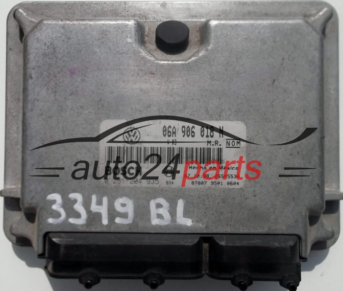 CENTRALINA DO MOTORE VW VOLKSWAGEN NEW BEETLE 2.0 06A906018N, 06A 906 018 N, BOSCH 0261204935, 0 261 204 935, 26SA5530