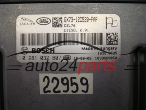 Μονάδα Ελέγχου Κινητήρα JAGUAR RANGE ROVER BOSCH 0 281 032 607, 0281032607, GX73-12C520-FAF, GX7312C520FAF