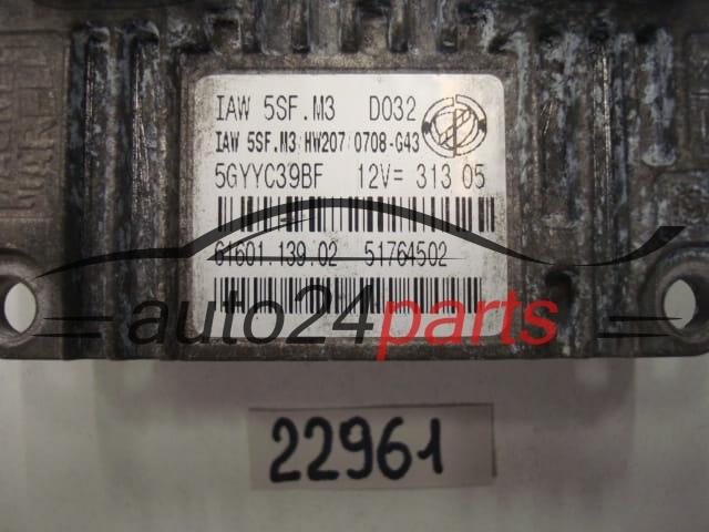 Μονάδα Ελέγχου Κινητήρα FIAT IAW 5SF.M3, IAW5SFM3, 51764502