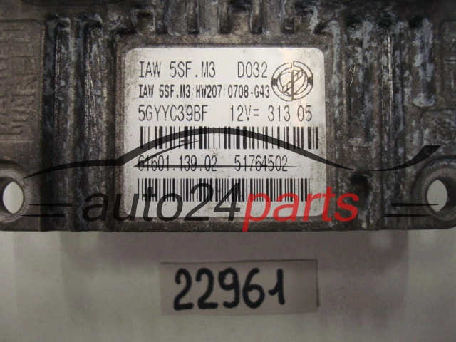 Μονάδα Ελέγχου Κινητήρα FIAT IAW 5SF.M3, IAW5SFM3, 51764502