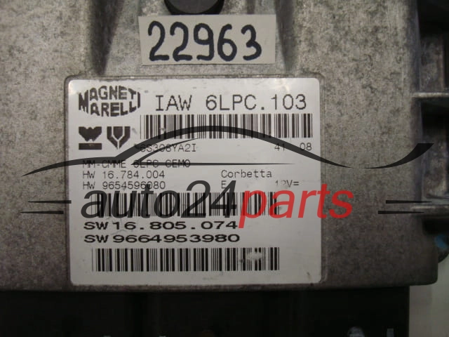 Μονάδα Ελέγχου Κινητήρα CITROEN C3 IAW 6LPC.103, 6LPC103, 9664953980