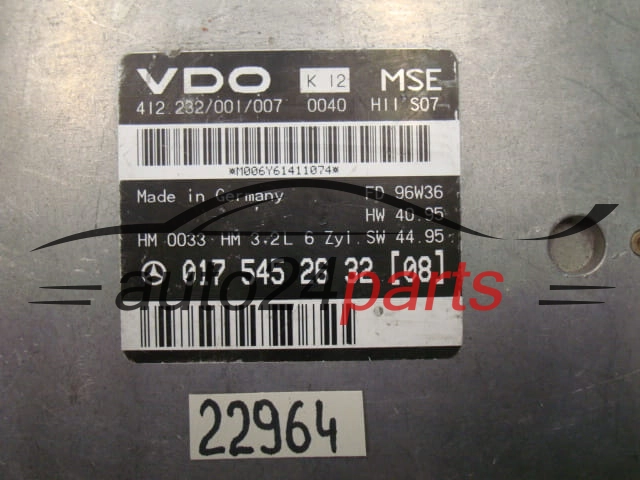 CENTRALINA MOTORE MERCEDES BENZ W210 017 545 26 32 (08), 0175452632