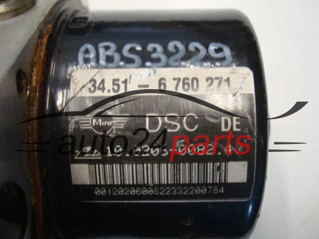 ABS POMPA I STEROWNIK MINI COOPER 34.51-6 760 271, 34516760271, ATE 10.0206-0082.4, 10020600824, 6 760 272, 6760272, 10.0960-0870.3, 10096008703