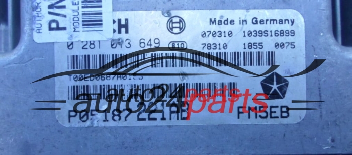 JEEP CHEROKEE 2.8 CRDI BOSCH 0281013649,  P05187221AB FM5EB