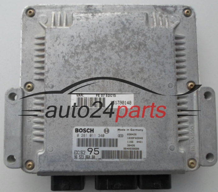 CENTRALINA MOTORE CITROEN C5 2.0 HDI BOSCH 0 281 011 340,  96 523 860 80
