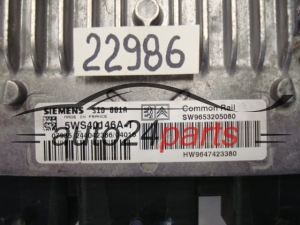 Μονάδα Ελέγχου Κινητήρα CITROEN PEUGEOT SID 801A, 5WS40146A-T, 5WS40146AT, SW9653205080