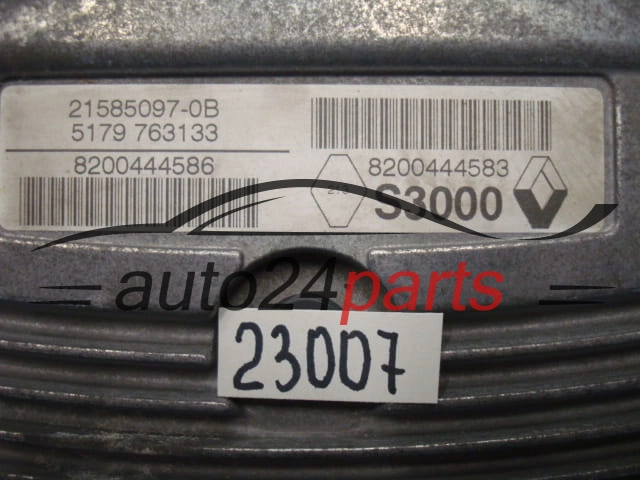 KOMPUTER STEROWNIK SILNIKA RENAULT LAGUNA 2.0 8200444583 8200444586 SAGEM S3000 21585097-0B, 215850970B