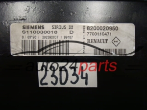 Sterownik silnika Renault Megane 1.4 S110030018D 8200020950 – zdjęcie 2