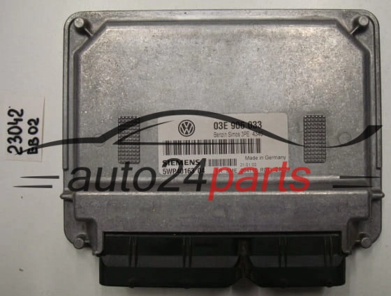 KOMPUTER STEROWNIK SILNIKA VOLKSWAGEN POLO 1.2 SIEMENS 5WP40163 04, 5WP4016304, 03E 906 033 , 03E906033, SIMOS 3PE 4340