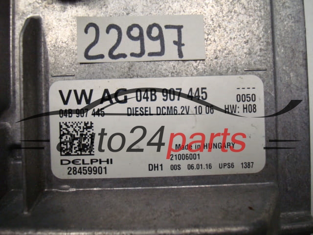CENTRALINA MOTORE VW VOLKSWAGEN SKODA 1.4 TDI DELPHI 28459901, 04B 907 445, 04B907445, DCM6.2V