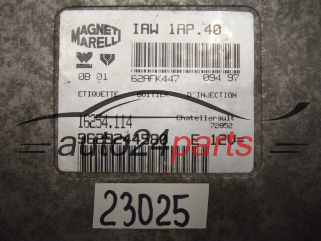 Μονάδα Ελέγχου Κινητήρα CITROEN XANTIA PEUGEOT 406 2.1 MAGNETI MARELLI IAW 1AP.40, IAW1AP40, 9629244580