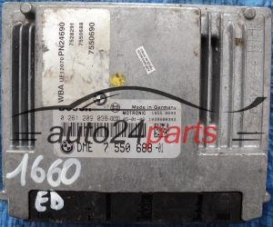 CALCULATEUR MOTEUR BMW E81 E87 116 1.6 BOSCH 0261209036, 0 261 209 036, DME 7 550 688 -01, 7550688, 755068801, DME7550688 
