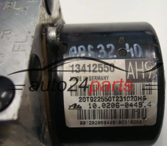 Αντλία αβς OPEL ASTRA J 13412550, 10.0206-0449.4, 10020604494, 10.0960-4584.3, 10096045843