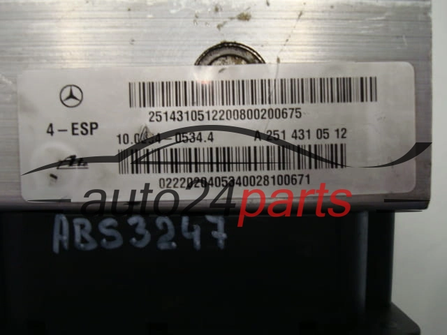 Αντλία αβς MERCEDES BENZ 10.0208-0628.3, 10020806283, A2514310512, A2515452632