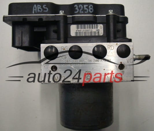 Αντλία αβς PEUGEOT BOSCH 0 265 230 881, 0265230881, 9674677580, 0265951433
