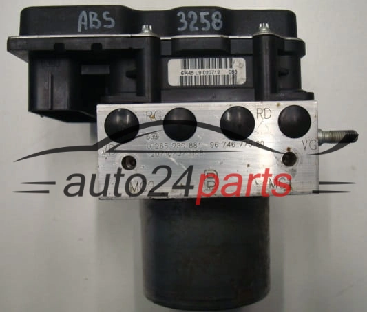 Αντλία αβς PEUGEOT BOSCH 0 265 230 881, 0265230881, 9674677580, 0265951433