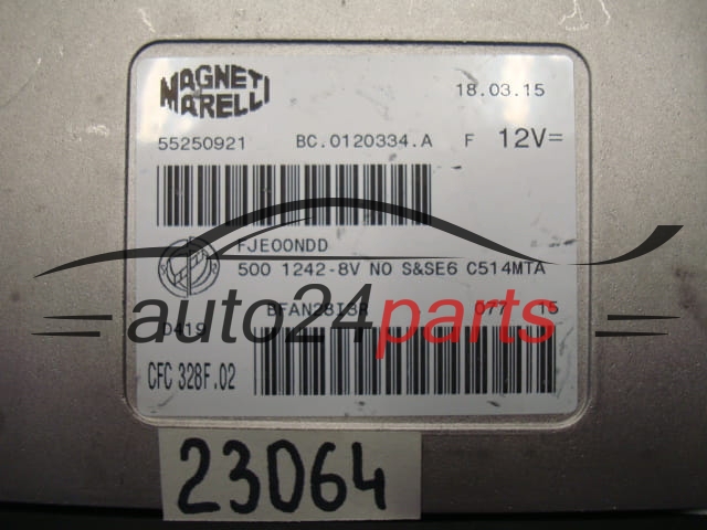 STEROWNIK SKRZYNI AUTOMATYCZNEJ FIAT 500 MAGNETI MARELLI CFC 328F.02, CFC328F02, 55250921