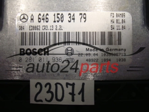 Sterownik silnika Mercedes W203 220 2.2 CDI 0281011936 A6461503479 – zdjęcie 2