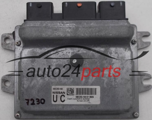 ECU ENGINE CONTROLLER NISSAN MICRA 1.6 MEC93-100 UC, MEC93100, E1 8826, MEC93100E18826
