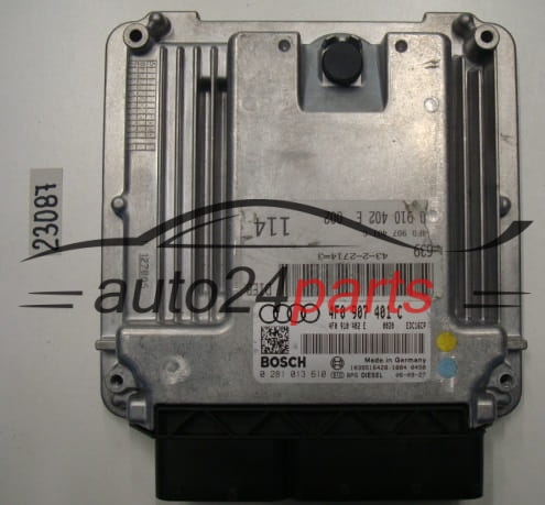 KOMPUTER STEROWNIK SILNIKA AUDI A6 3.0 TDI 4F0907401C, 4F0 907 401 C, 4F0910402E, 4F0 910 402 E BOSCH 0281013610, 0 281 013 610
