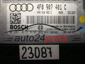 KOMPUTER STEROWNIK SILNIKA AUDI A6 3.0 TDI 4F0907401C, 4F0 907 401 C, 4F0910402E, 4F0 910 402 E BOSCH 0281013610, 0 281 013 610
