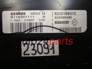 Sterownik silnika Renault Clio 1.4 S118301111A 8200189312 – zdjęcie 2