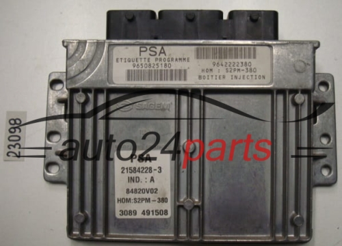 KOMPUTER STEROWNIK SILNIKA CITROEN C3 1.4 8V Sagem 21584228-3, 215842283, 9650825180, 9642222380