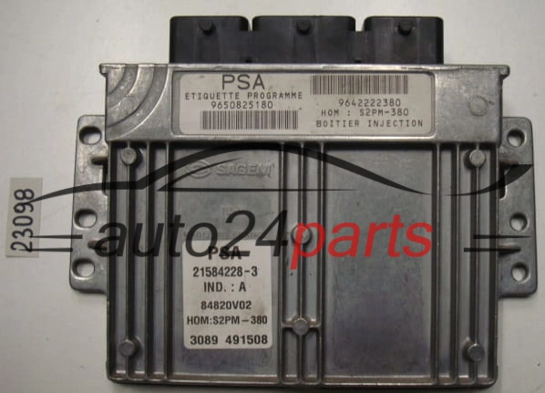 KOMPUTER STEROWNIK SILNIKA CITROEN C3 1.4 8V Sagem 21584228-3, 215842283, 9650825180, 9642222380