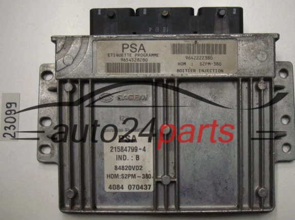KOMPUTER STEROWNIK SILNIKA CITROEN C3 1.4 Sagem 21584799-4, 215847994, 9654528280, 9642222380