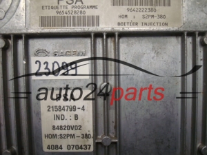 KOMPUTER STEROWNIK SILNIKA CITROEN C3 1.4 Sagem 21584799-4, 215847994, 9654528280, 9642222380