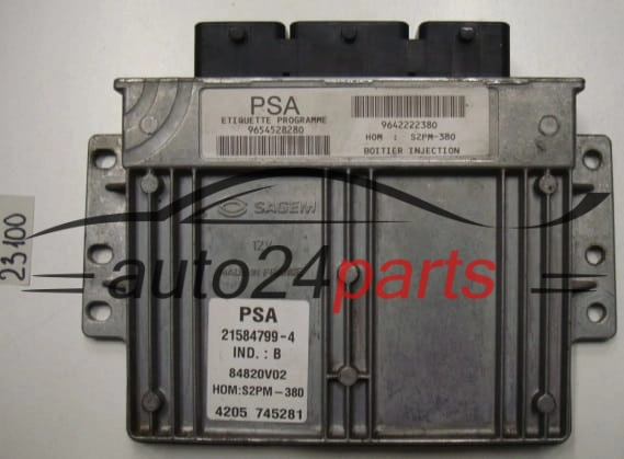 KOMPUTER STEROWNIK SILNIKA CITROEN C3 1.4 Sagem 21584799-4, 215847994, 9654528280, 9642222380