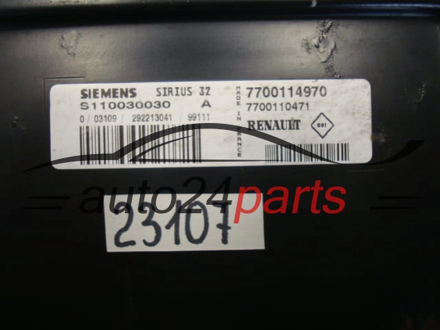 Sterownik silnika Renault Megane Scenic 1.6 S110030030A 7700114970 – zdjęcie 3