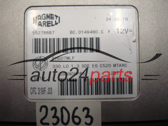 Boîte de vitesses automatique contrôleur FIAT 500 CFC 319F.03, CFC319F03, 55278887
