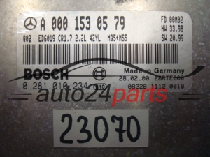 Μονάδα Ελέγχου Κινητήρα MERCEDES BENZ BOSCH 0 281 010 234, 0281010234, A 000 153 05 79, A0001530579, CR1.7