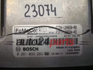 Μονάδα Ελέγχου Κινητήρα FORD TRANSIT COURIER BOSCH 0 281 033 283, 0281033283, FT7A-12A650-RB, FT7A12A650RB