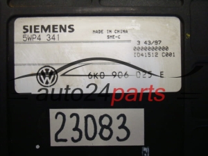 MOTORSTEUERGERÄT ECU STEUERGERAT SEAT IBIZA CORDOBA VW POLO 1.6 AFT 6K0906025E, 6K0 906 025 E, SIEMENS 5WP4341