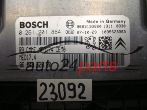 Μονάδα Ελέγχου Κινητήρα PEUGEOT 207 1.6 THP BOSCH 0 261 201 864, 0261201864, 96 648 528 880, 96648528880