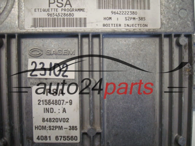 CENTRALITA DE MOTOR CITROEN 21584807-9, 215848079, 9654528680