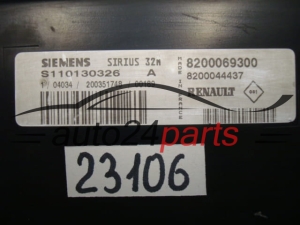 CENTRALINA DO MOTORE RENAULT KANGOO S110130326 A, S110130326A, 8200069300