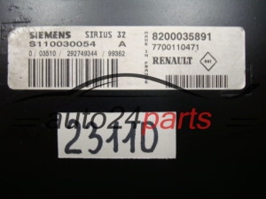 MOTORSTEUERGERÄT ECU STEUERGERAT RENAULT MEGANE SCENIC S110030054 A, S110030054A, 8200035891, SIRIUS 32