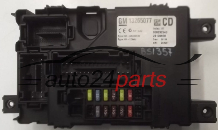 CENTRALKA MODUL STEROWNIK BSI OPEL CORSA D 13265077 CD, 28100928